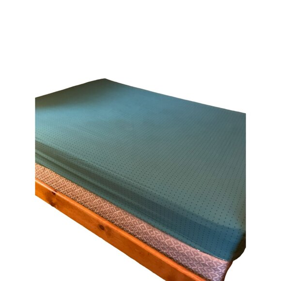 Vintage Full Size Sheet Set Used 2 Piece Blues Greens Purples - Picture 11 of 16